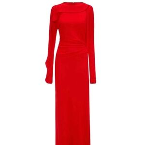 Victoria Beckham NWT Drapped Jersey Dress in Cayenne